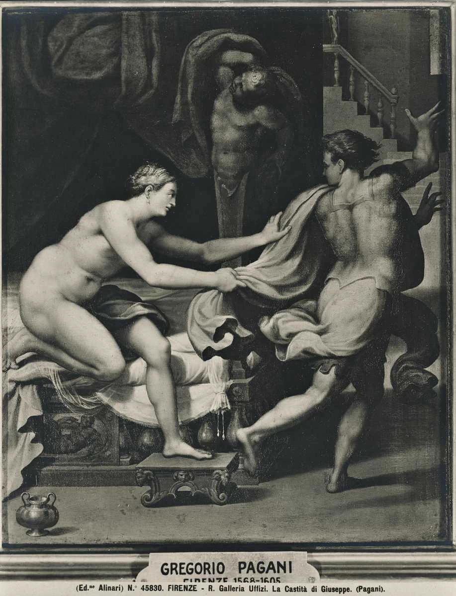 Giuseppe e la moglie di Putifarre - Uffizi, Firenze
